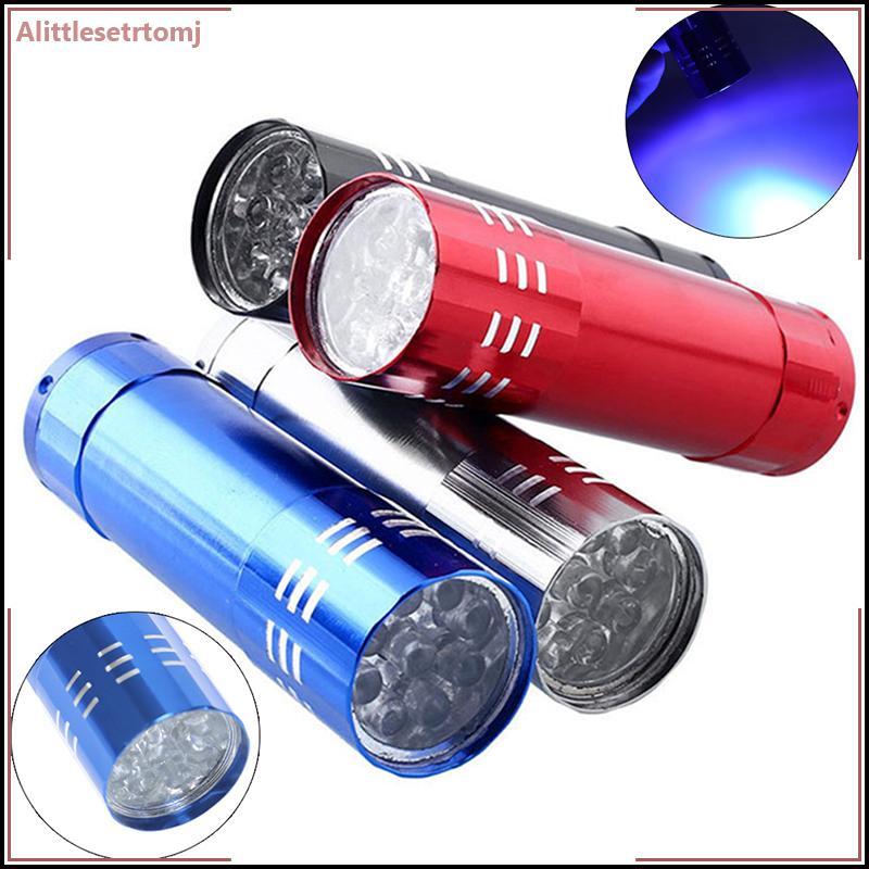 Alittlesetrtomj Nail Droger Mini 9 Led Verliching Zaklamp Uv Lamp Draagbare Nail Gel Lamp VN