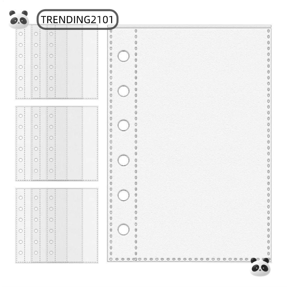 TRENDING A7 Binder Trang, Tay áo bảo vệ thẻ A7, Chất kết dính thẻ trang bên trong 6 vòng