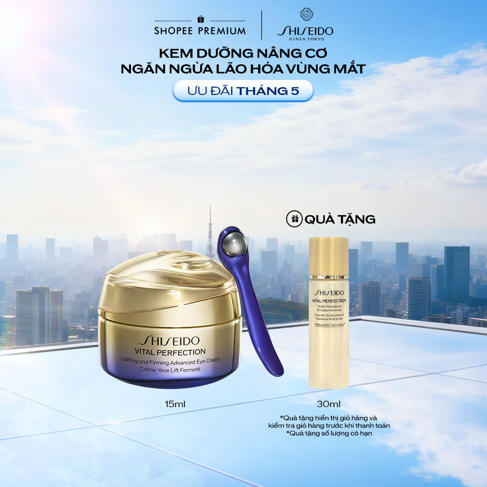 Kem dưỡng mắt cao cấp giúp nâng cơ và săn chắc Shiseido Vital Perfection Uplifting and Firming Advan