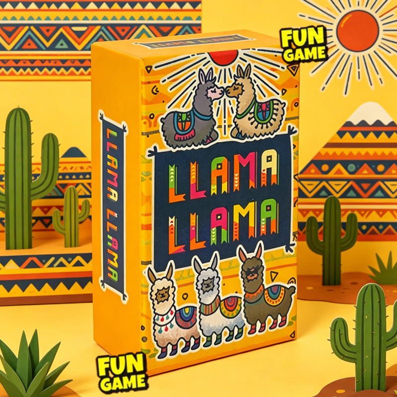 LLAMA LLAMA | Trò chơi thẻ bài gia đình tốc độ nhanh và dễ thương, Trò chơi thông thường nhẹ nhàng &