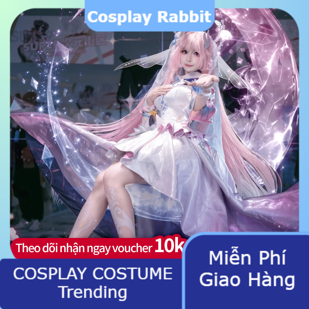 Cyrene Cosplay Honkai Star Rail Trang Phục Người Lớn Full Set Kèm Tóc Giả Dài Và Giày Màu Gradient