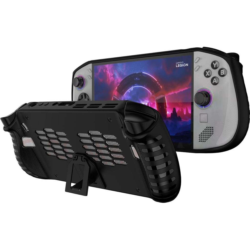 Ốp Silicon NINKI Cho Lenovo Legion GO S Có Chân Đế 2025, Chống Sốc Chống Trầy Xước Chống Trơn Trượt 