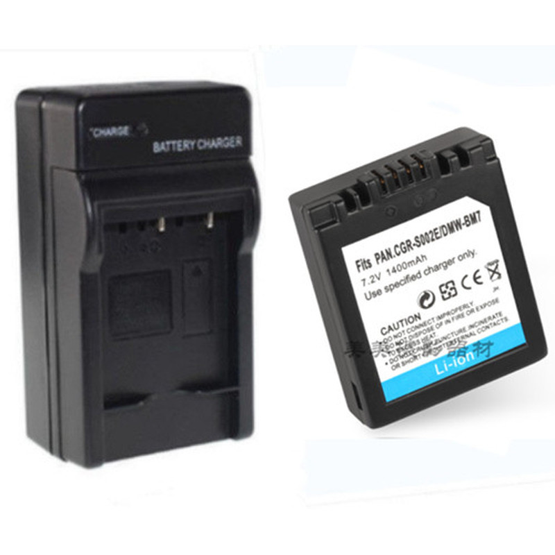 Thích hợp cho pin Panasonic DMC-FZ1 FZ2 FZ3 FZ4 FZ5 FZ10 DMW-BM7 CGA S002 E