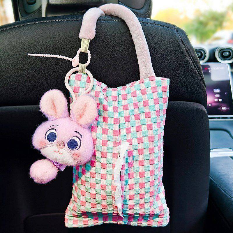 Zootopia Judy Nick Doll Car Tissue Box Hanging Car Tissue Bag Car Tissue Box GjCa