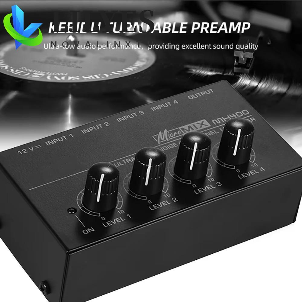 Bộ khuếch đại âm thanh siêu nhỏ LILYES HA400, Bộ khuếch đại 4 kênh 1 đầu vào HA400 4 kênh, Bộ khuếch