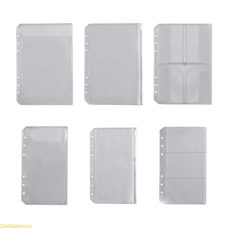 Doublebuy 10 Cái Bộ A5 A6 Trong Suốt Mềm PVC Notebook Chất Kết Dính A5 A6 Kích Thước Notebook Chất K