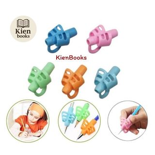 Văn phòng phẩm - Xỏ ngón silicon, đệm cầm bút, dụng cụ cầm bút, hỗ trợ cầm bút, chỉnh tư thế cầm bút cho bé..