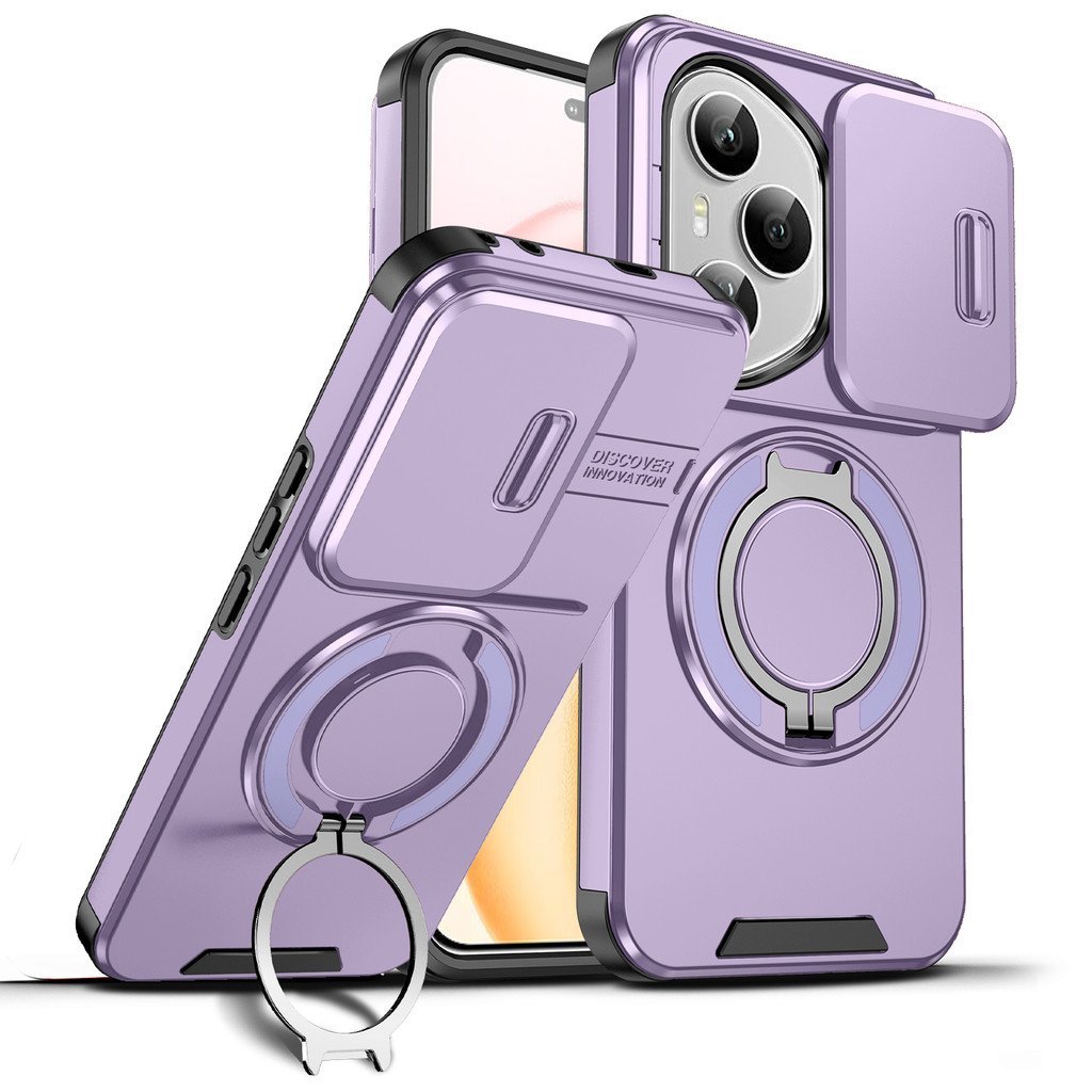 Ốp từ tính 2 trong 1 phải có cho Honor 400 Pro Bảo vệ Camera trượt + 360° Giá đỡ nhẫn |Honor 400 Pro