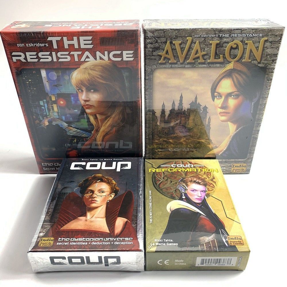 Bảng tiếng Anh Trò chơi Avalon COUP The Resistance Avalon Indie Board Thẻ trò chơi