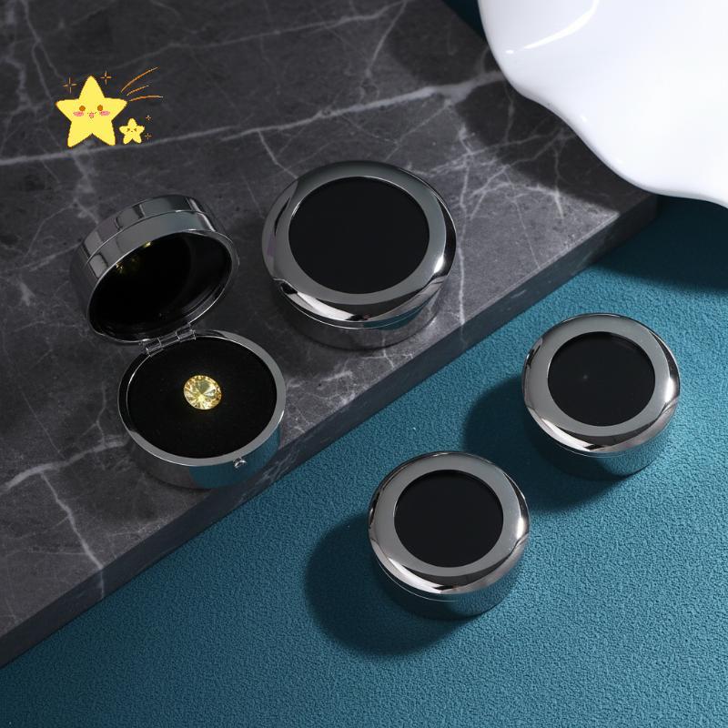 [JBTH] Hộp đựng đồ trang sức trưng bày bằng đá tròn viền kim loại cho SStore Paaging Organizer Trình