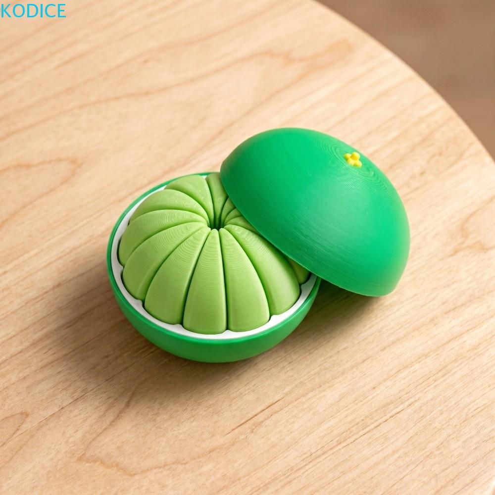 KODICE 3D In Cam, Cam Vàng Xanh PLA Nhựa Cam Giải Nén Đồ Chơi, Thủ Công Cam Nhân Tạo Mô Hình Trái Câ