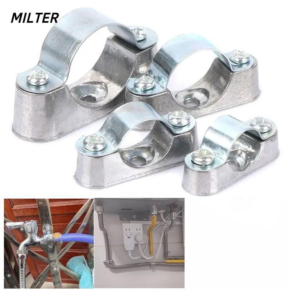 MILTER 1 Chiếc Thẻ, Có Vít Hợp Kim Nhôm / Thép Không Gỉ 304 -Vỏ Mã, Kẹp Cố Định Phần Cứng Chốt Ống 1