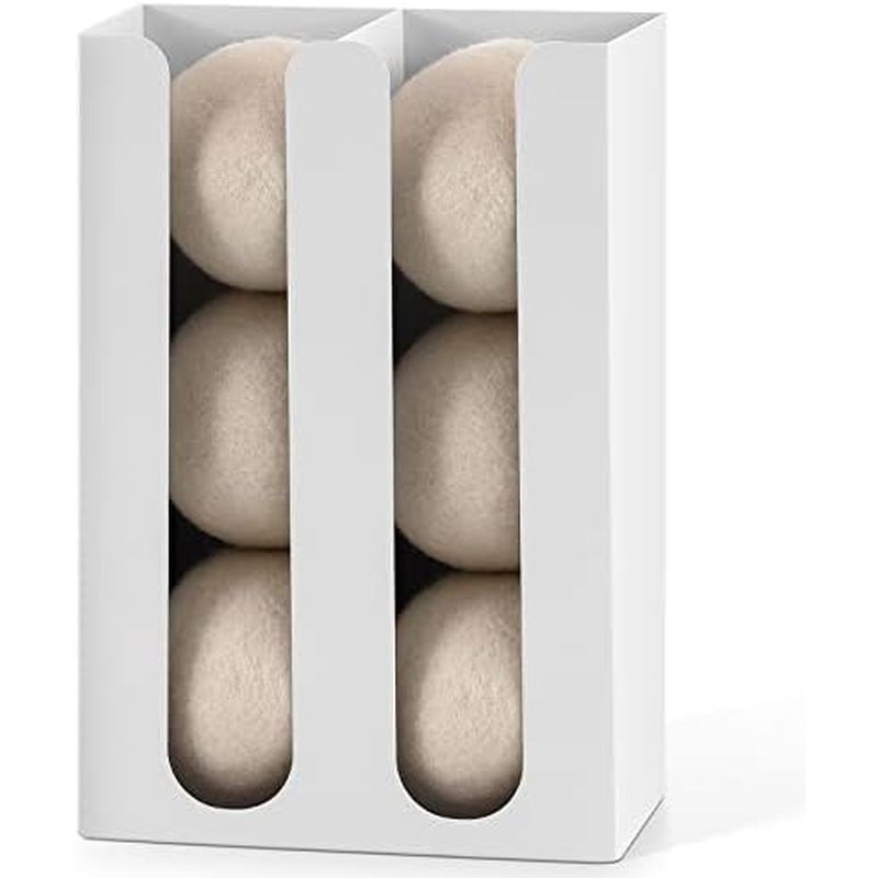 dry Storage Container,Laundry Dryer Balls Organizer,Magnetic Dryer Ball Basket,Laundry Room Organiza