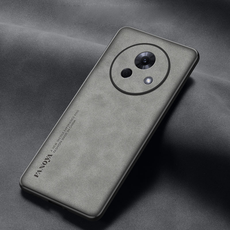 Dành Cho Meizu Lucky 08 Skinseep Da PU Trơn Ốp Điện Thoại Meizu Lucky 08 Matte Silicon Bảo Vệ Chống 