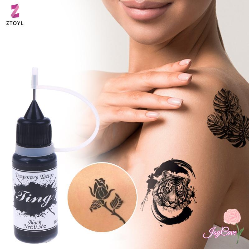 [ZTO-T] Hình Xăm Tạm Thời Ấn Độ Henna Tattoo Ink Body Art Paint Juice Dán Nhiều Màu Bán Vĩnh Viễn Tr