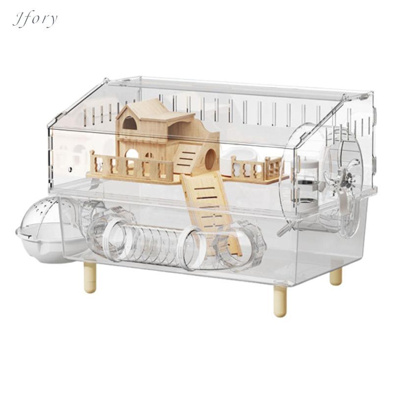 Lồng Hamster Lớn, Vỏ Hamster Thoáng Khí Có Phụ Kiện, Phụ Kiện Thú Cưng Đa Năng, Ngôi Nhà Lùn Cho Thỏ