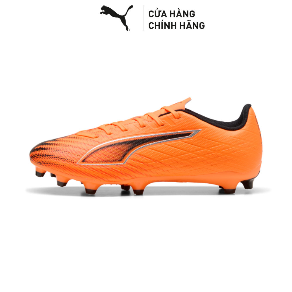 Giày Đá Bóng PUMA Unisex ULTRA 6 PLAY FG AG Heat Fire- Black-Glowing Red Màu Cam
