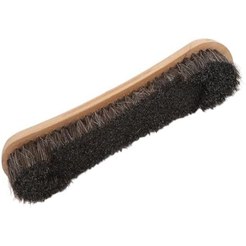 Keenso Pool Table Brush Billiard Table Cleaner Brush 12in Horse Hair with Soft Horsehair for Cleanin