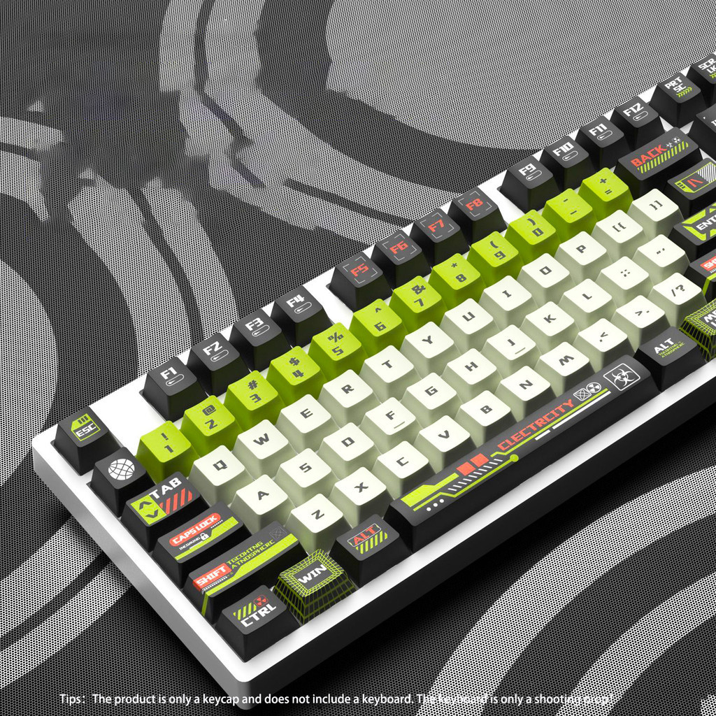 Doomsday Cherry Profile PBT Keycaps Dye Sub Custom Keycaps 130 phím cho bàn phím cơ