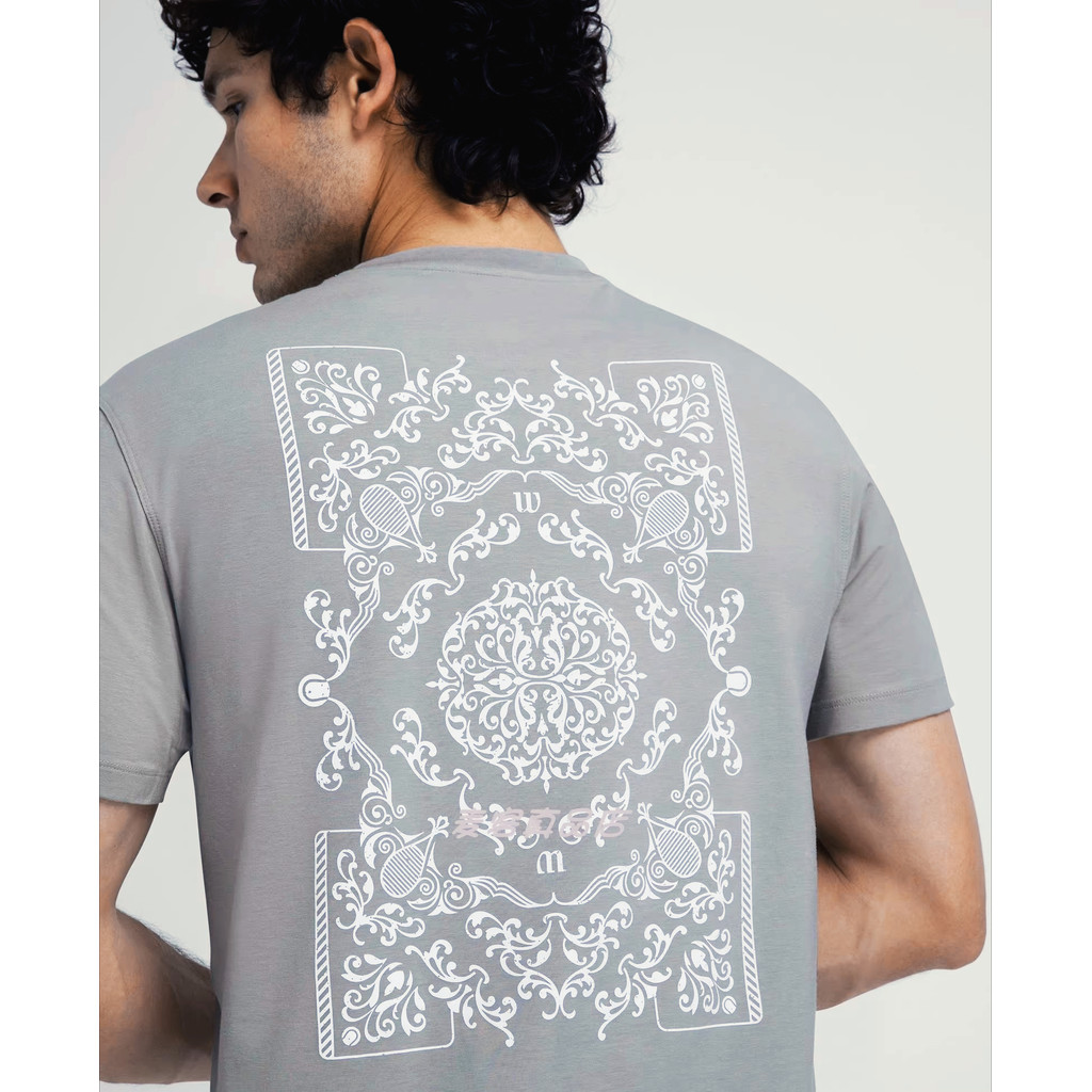 Áo thun ngắn tay in hình quần vợt nam Wilson Wilson