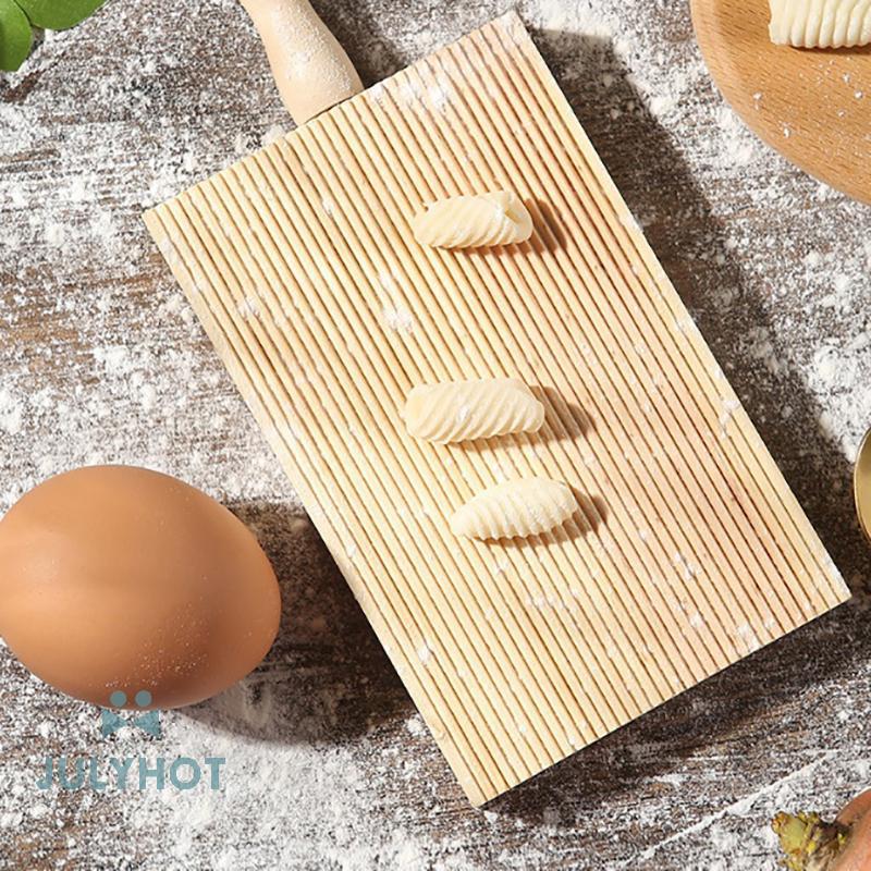 COOL Ý Fantes Gnocchi Board Gỗ Dụng cụ làm bánh nhà bếp Pasta Maker Professional vn
