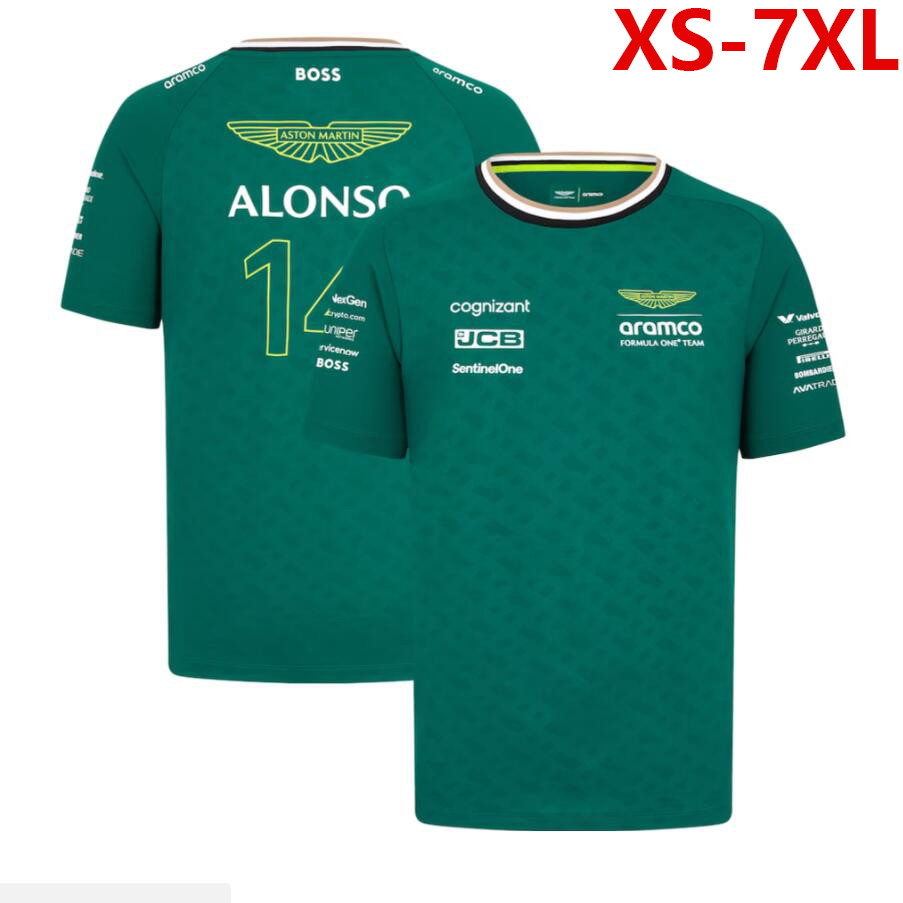 2026 Áo thun ngắn tay Unisex F1 mới + F1 Aston Martin Racing Team Jersey