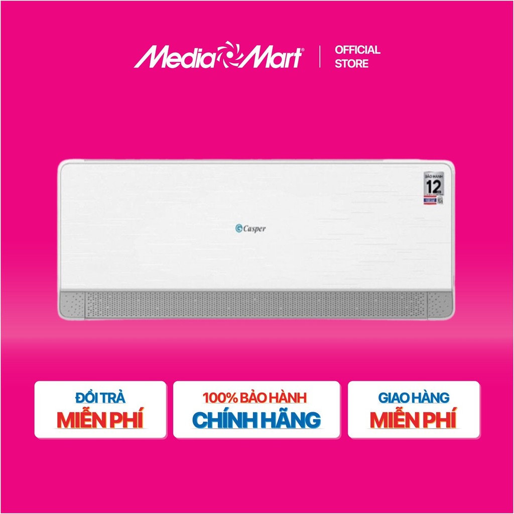 [MEDIAMART] - Điều hòa Casper 2 chiều 9000 BTU Inverter QH-09IU36A - FREESHIP,Bảo hànhchínhhãng