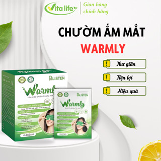  Vita Life Chườm ấm mắt Warmly mặt nạ mắt tiện lợi dễ sử dụng giúp thư giãn giảm khô mỏi mắt 