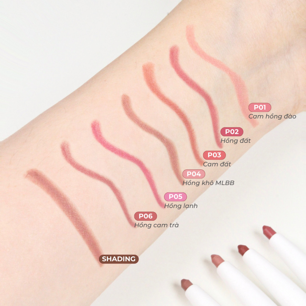 Kẻ viền môi hai đầu DEARMAY 2in1 Plumpy Lip Liner 0.46g | BigBuy360 - bigbuy360.vn