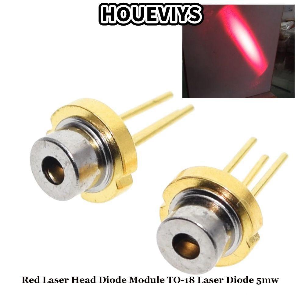 HOUEVIYS 1 / 2 / 5 / 10 chiếc Diode Mô-đun Công suất cao 5MW 5mw TO-18 Diode Laser