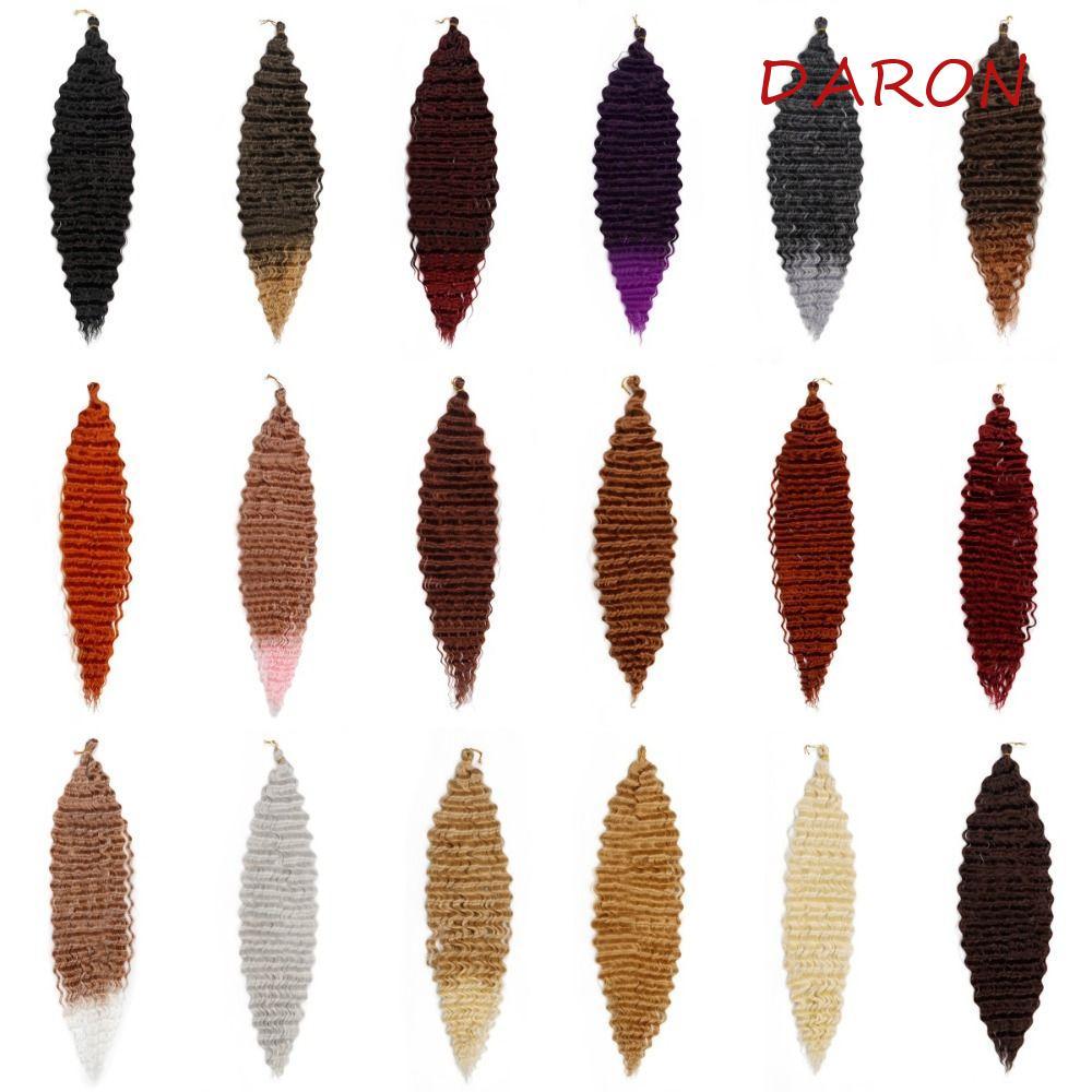 DARON Deep Wave Crochet Hair, Ombre Afro Curls Passion Twist Braid Hair Extension, Deep Twist Braid 