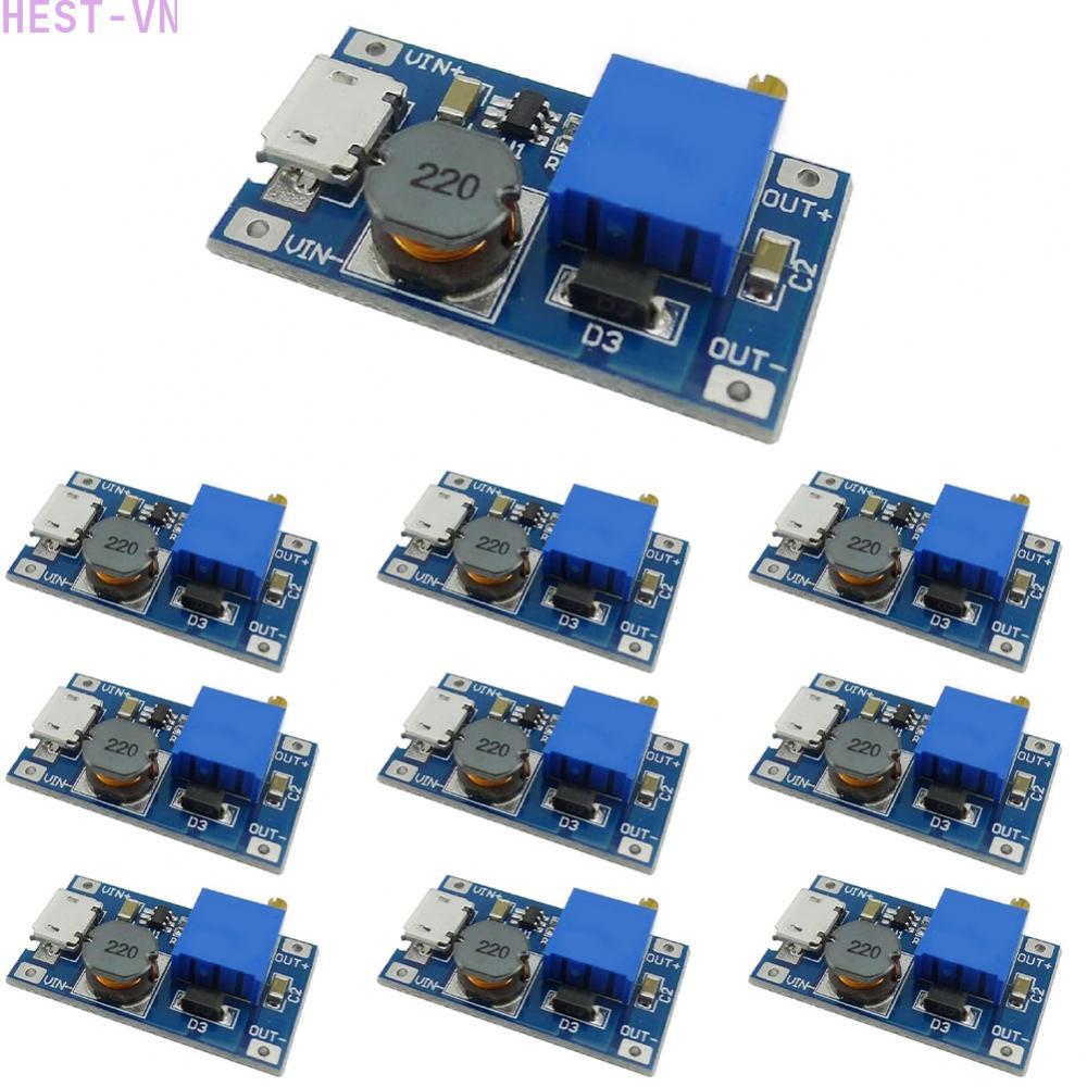 10Pcs DC-DC Step Up Converter With Input Adjustable Voltage Regulator Board