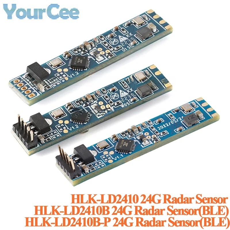 10 cái / 1 cái HLK-LD2410B HLK-LD2410 Độ nhạy cao 24G Sự hiện diện của con người Statu Radar Cảm biế