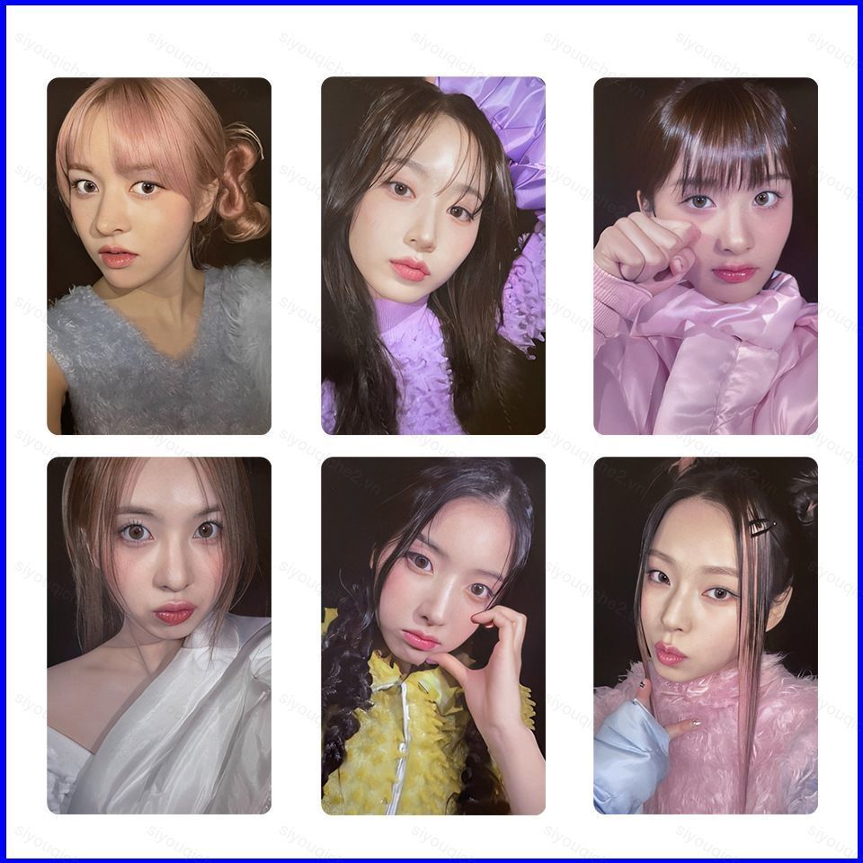 SV 6 Cái / bộ NMIXX HAEWON Album Expergo LOMO Card JIWOO LILY Bưu Thiếp Bộ Sưu Tập Ngôi Sao KPOP Ngo