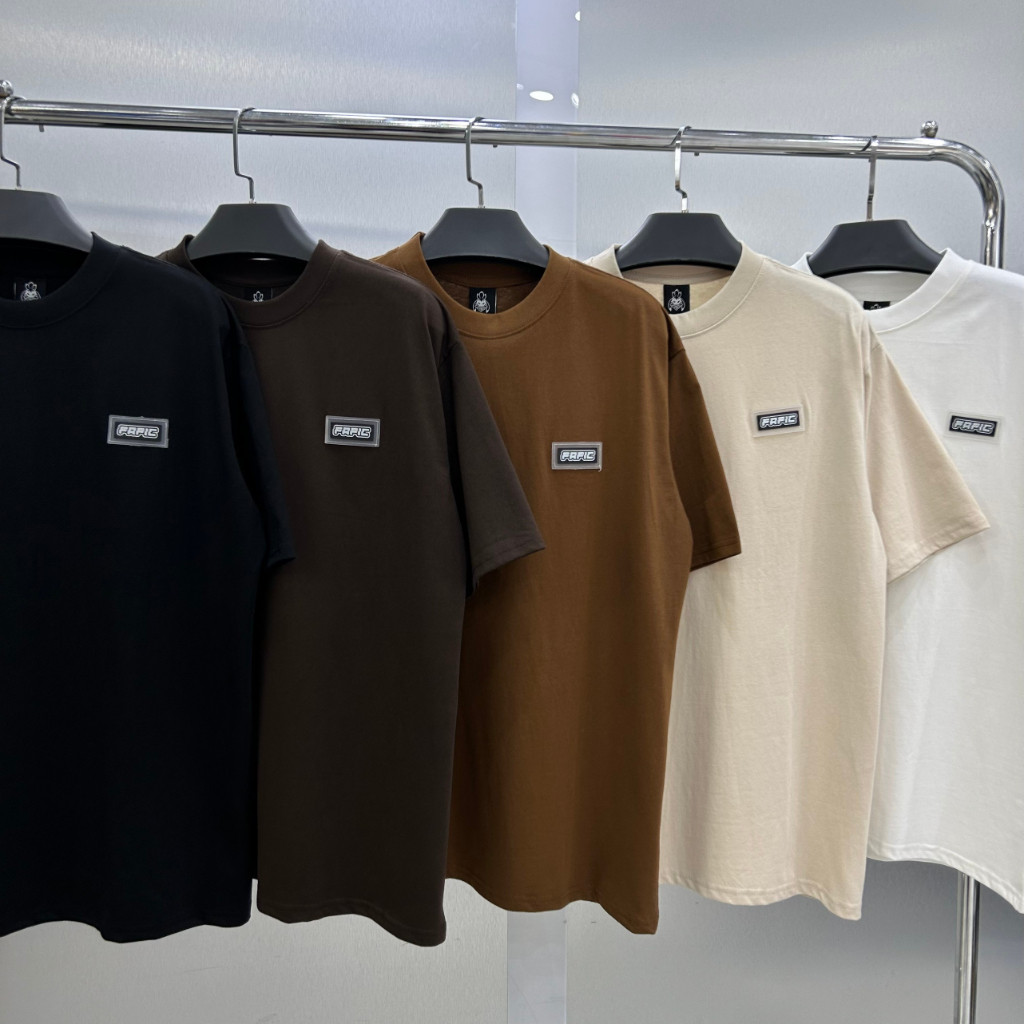 Áo thun Fafic tag logo cao su áo thun local brand unisex  Fafic Studio