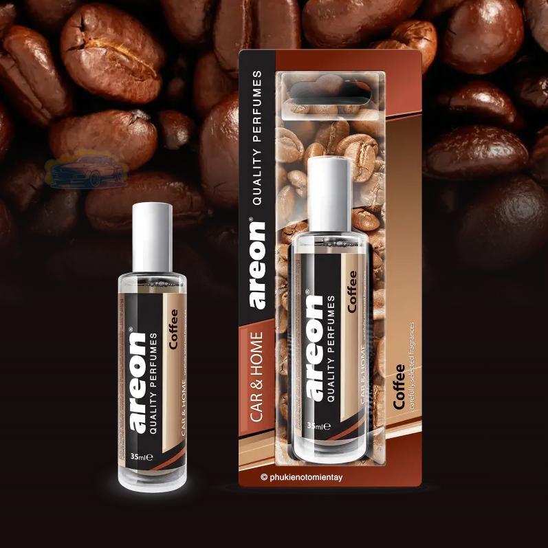 AREON Nước Hoa Ô Tô AREON Nhập Khẩu Bulgaria Hương Cà Phê Dạng Xịt 35ml Thơm Nhanh Khử Mùi Xe Hơi Chính Hãng 100% 2