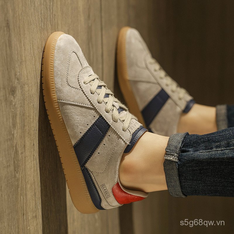 Hokkien Phong Cách Mới Pigskin Retro Forrest Gump Giày