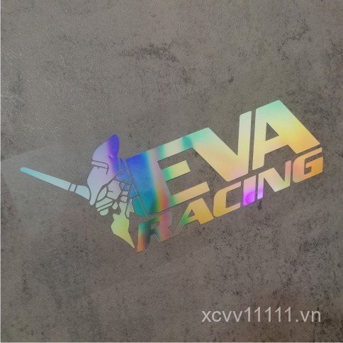 Neon Genesis Evangelion eva Xe Phản Quang Xe Điện Xe Máy Miếng Dán Gundam Thân Đuôi Chống Thấm Nước 