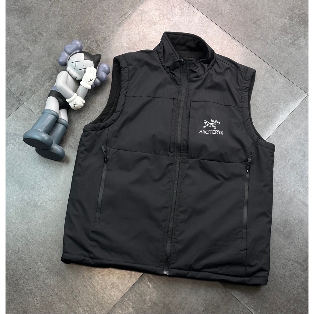 【Có thể mặc hai mặt】Áo khoác vest nam ARCTERYX kiểu dáng thường ngày mùa thu/đông, cổ đứng, chất liệ