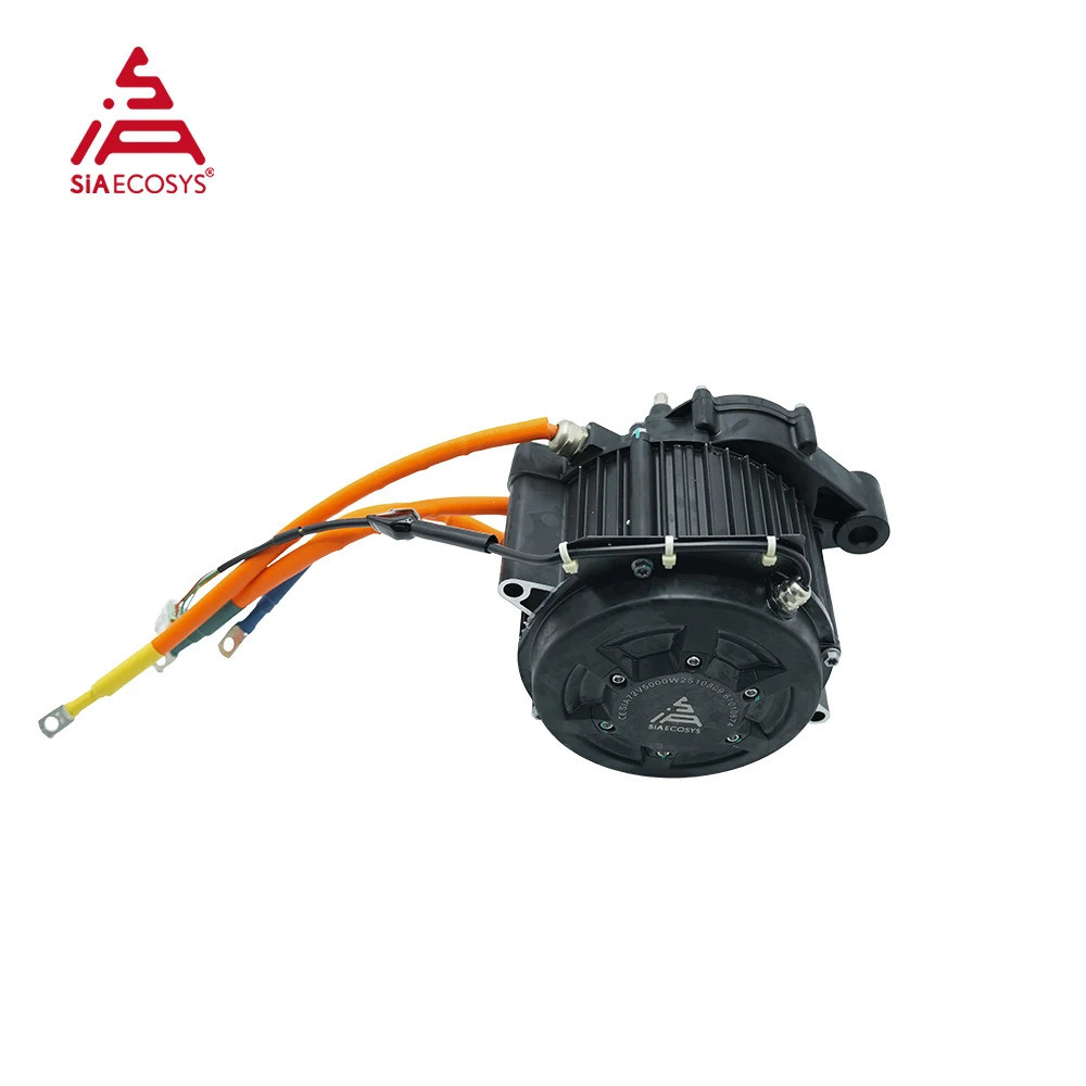 QS MOTOR J155A-36 PMSM Kẹp Tóc Động Cơ 72V 5000W Bộ Mã Hóa Giữa Động Cơ Có Hộp Số