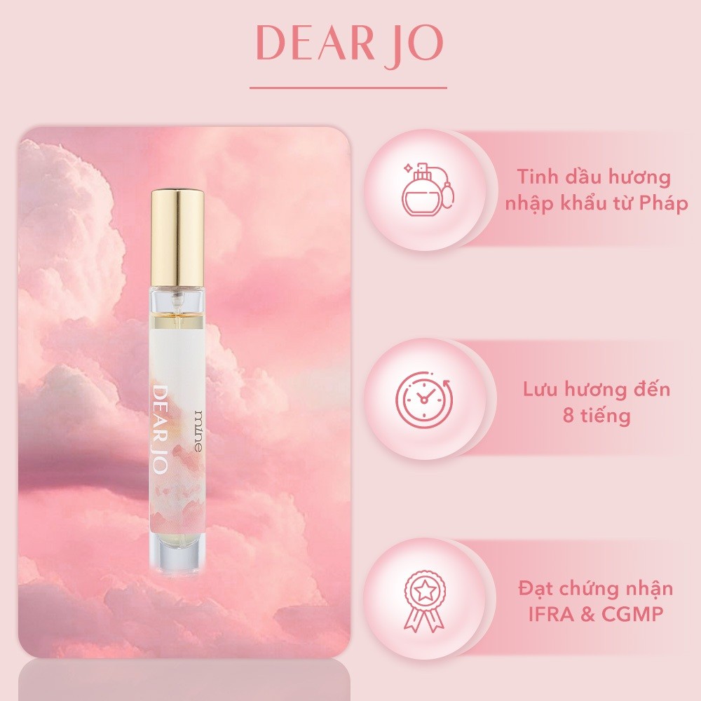 Nước Hoa Mine Dear Jo Hương Hoa Hồng Và Xạ Hương Nhẹ Nhàng, Tinh Tế 9ml | BigBuy360 - bigbuy360.vn