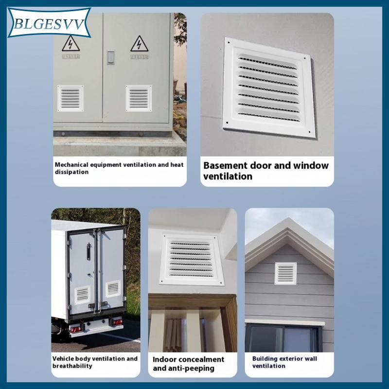Blg Vỏ thông gió vuông Vỏ thông gió không khí bằng thép không gỉ Vỏ lưới tản nhiệt Louver