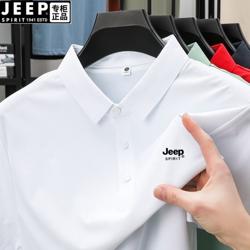 JEEP JEEP Nam POLO Tay Ngắn Cao Cấp Áo Thun Công Sở Ve Áo Top Bố Mặc 124