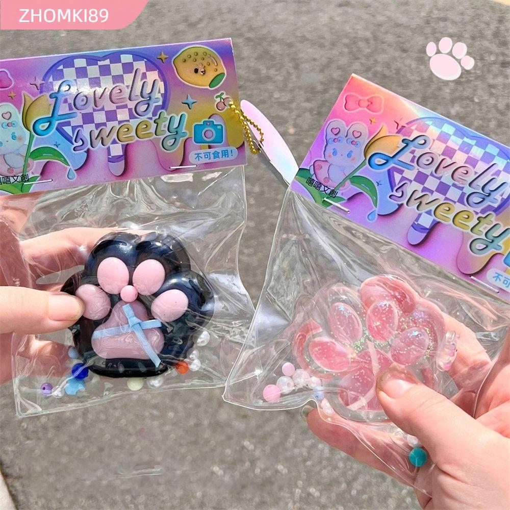 ZHOMKI89 Bóp Đồ Chơi Cho Mèo, Mềm TPR Pinching Mèo, Quà Tặng Vui Nhộn Dính Dễ Thương Bóp Đồ Chơi