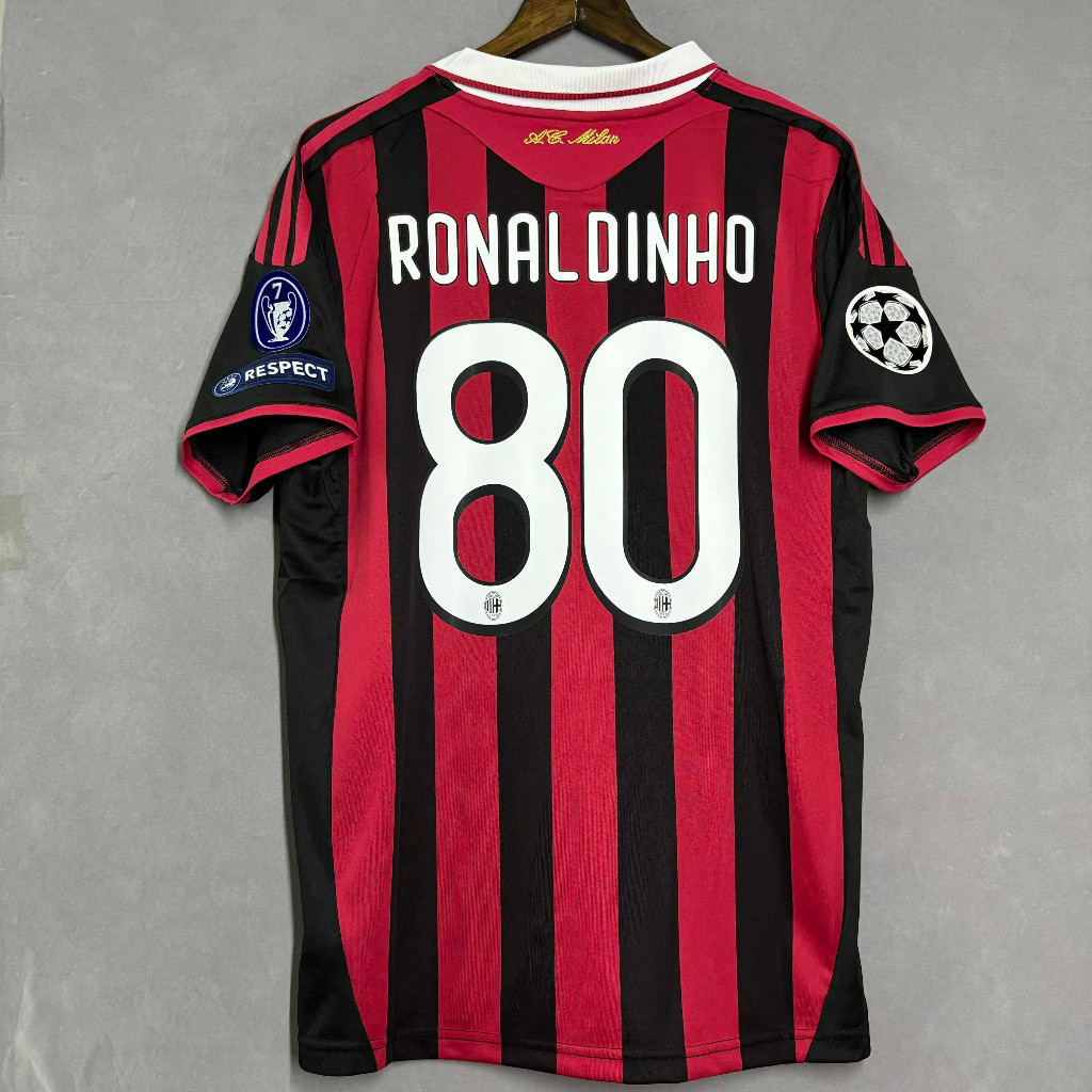 Áo Bóng Đá Retro AC Milan Ronalinho & Inzaghi - Dành Cho Đội Nhà