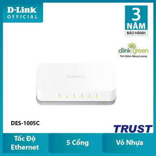 Switch D-Link DES-1005C | Bộ chuyển mạch để bàn 5 cổng 10/100 Mbps | Chính Hãng