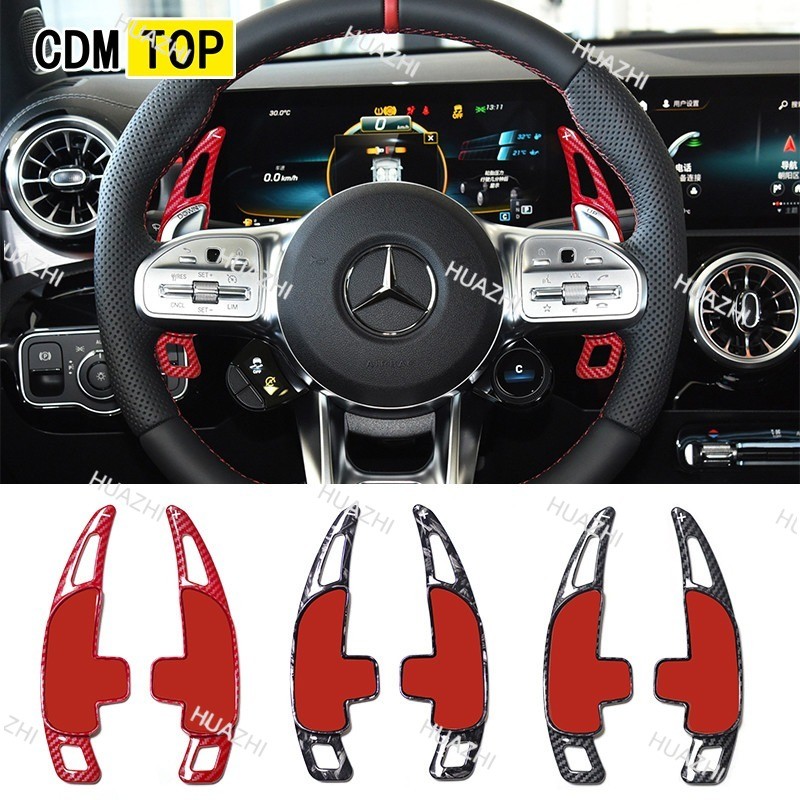 HZ Dành Cho Xe Mercedes-Benz AMG Vô Lăng Chuyển Dịch AMG A35 A45 C43 C63 E63 S63 Phụ Kiện