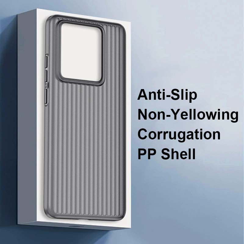 Tương Thích Cho Realme GT7 GT 7T Pro Camera Lỗ Lớn Màu Trong Suốt Corrugation PP Non-Yellowing Chống