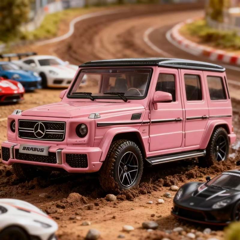 Mẫu xe hợp kim Benz G63 Mẫu xe màu hồng Big G Model