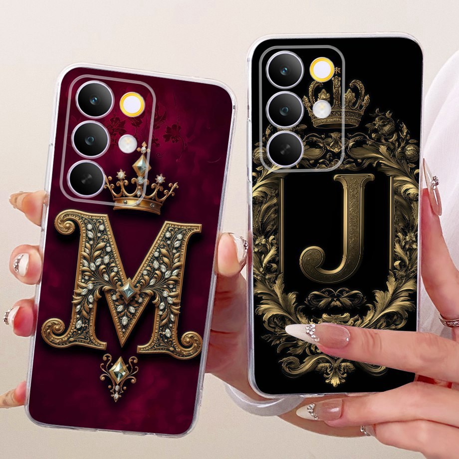 Ốp Lưng Cho Realme C85 Pro Silicone Mềm TPU Ốp Lưng Cho RealmeC85 C 85Pro Ốp Điện Thoại Chữ Vàng Dễ 